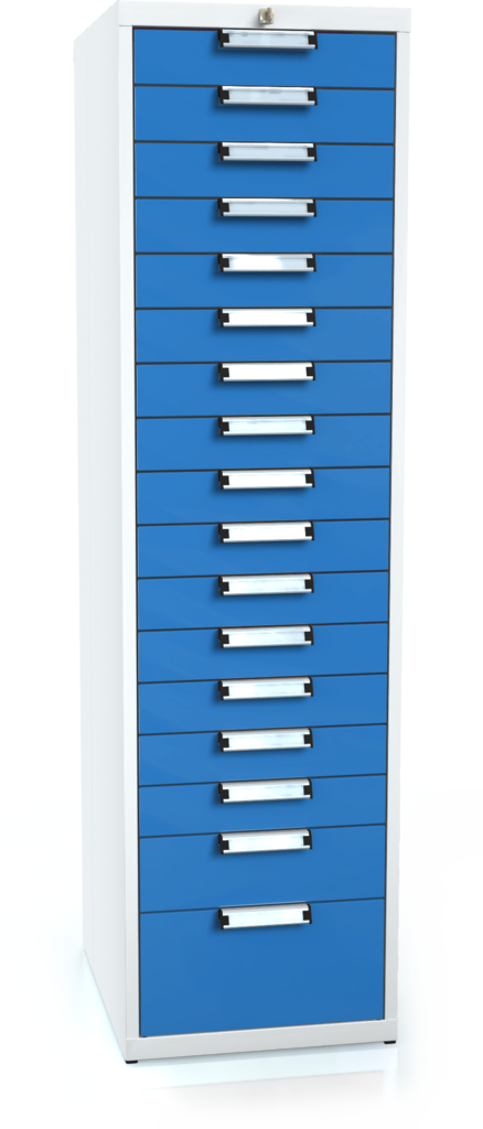 Universal cabinet for workbenches 1773 x 480 x 600 - 17x drawer